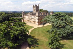 Highclere Castle is the home of Downton Abbey in Hampshire, UK