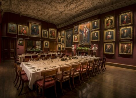 Thirlestane Castle dining room and paintings